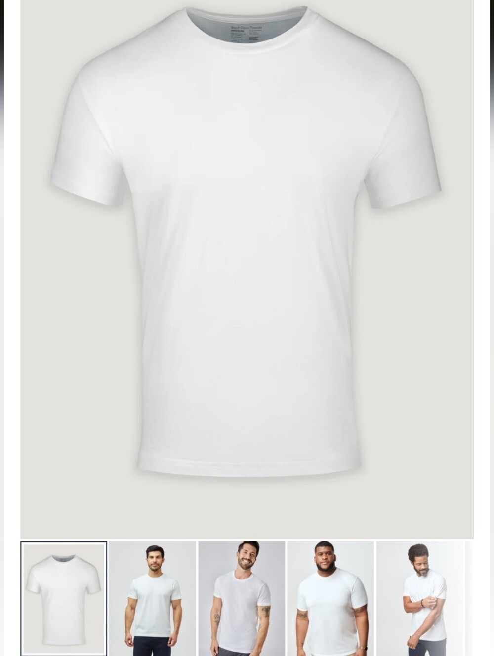 Fresh Clean Tees White Crew Neck- XL